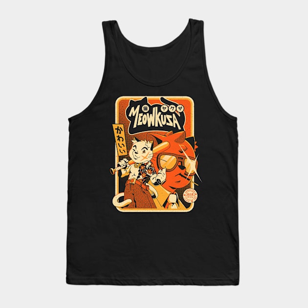 Meowkuza Tank Top by Ilustrata